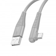 USB кабель Borofone BX105 Corriente USB-Type-C (1m), Сірий