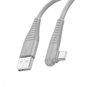 USB кабель Borofone BX105 Corriente USB to Type-C (1m), Серый - Type-C кабели - изображение 1