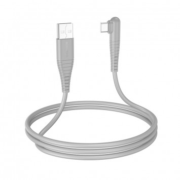 USB кабель Borofone BX105 Corriente USB-Type-C (1m), Сірий - Type-C кабелі - зображення 2 