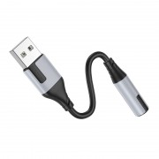 Перехідник Borofone BV19 Creator USB to 3.5mm, Black