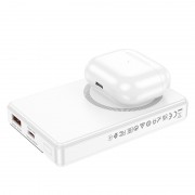 Портативное зарядное устройство Power Bank BOROFONE BJ49 Astute 22.5W+PD20W С БЗУ 10000 mAh, White