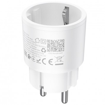 Блочок для зарядки Hoco AC16 Veloz smart socket, White - Сетевые зарядные устройства (220 В) - изображение 4