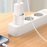 Блочок для зарядки Hoco AC16 Veloz smart socket, White