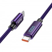 USB кабель Hoco U125 Benefit 100W Type-C to Type-C (1.2m), Фіолетовий