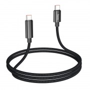 USB кабель Hoco U125 Benefit 100W Type-C to Type-C (1.2m), Чорний