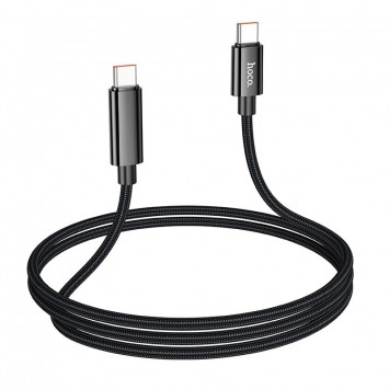 USB кабель Hoco U125 Benefit 100W Type-C to Type-C (1.2m), Чорний - Type-C кабелі - зображення 3 