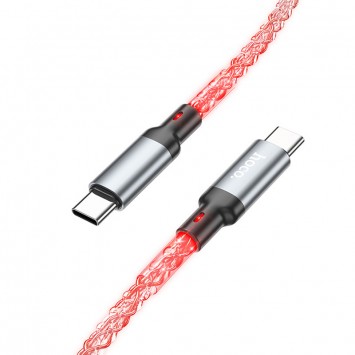 USB кабель Hoco U112 Shine Type-C to Type-C 60W (1m), Серый - Type-C кабели - изображение 1