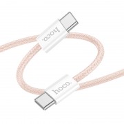 USB кабель Hoco X104 Source 60W Type-C to Type-C (2m), Розовый