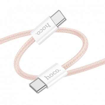 USB кабель Hoco X104 Source 60W Type-C to Type-C (2m), Розовый - Type-C кабели - изображение 1