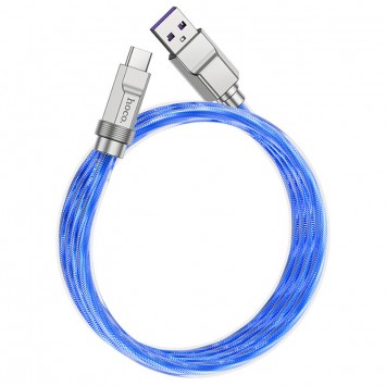 USB кабель Hoco U113 Solid 100W USB to Type-C (1m), Синій - Type-C кабелі - зображення 1 