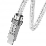 USB кабель Hoco U113 Solid 100W USB to Type-C (1m), Срібний