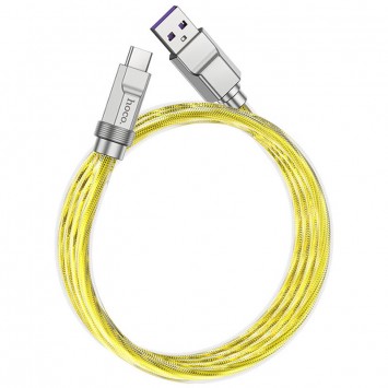 USB кабель Hoco U113 Solid 100W USB to Type-C (1m), Золотой - Type-C кабели - изображение 1