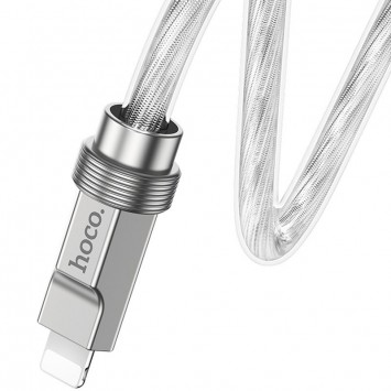 USB кабель Hoco U113 Solid 20W Type-C to Lightning (1m), Срібний - Lightning - зображення 2 