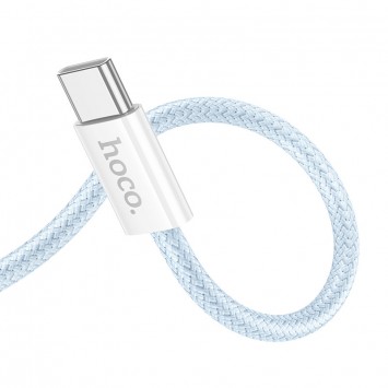 USB кабель Hoco X104 Source 60W Type-C to Type-C (1m), Синий - Type-C кабели - изображение 2