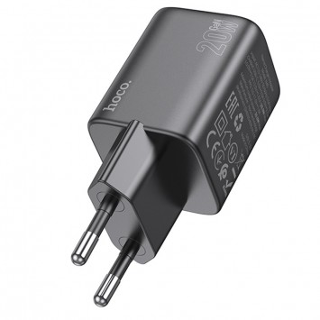 Блок для заряджання Hoco N40 Mighty 1C PD20W, Black - Мережеві ЗП (220 В) - зображення 2 