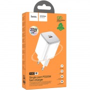 Блок для заряджання Hoco N40 Mighty 1C PD20W, White