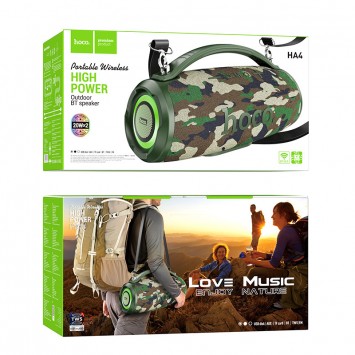 Bluetooth колонка Hoco HA4 Surge outdoor, Camouflage Green - Колонки / Акустика - зображення 4 