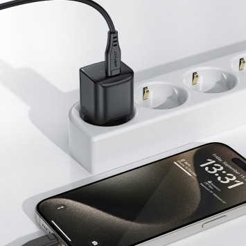 Блок заряджання Acefast A73 mini PD20W GaN USB-C, Black - Мережеві ЗП (220 В) - зображення 2 