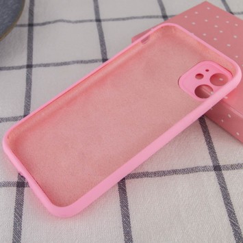 Чохол Silicone Case Full Camera Protective (AA) NO LOGO для Apple iPhone 12 (6.1"), Рожевий / Light pink - зображення 1 