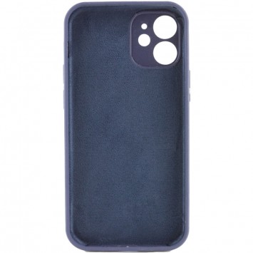 Чехол Silicone Case Full Camera Protective (AA) NO LOGO для Apple iPhone 12 (6.1"), Темно-синий / Midnight blue - изображение 1