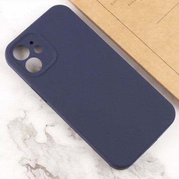 Чехол Silicone Case Full Camera Protective (AA) NO LOGO для Apple iPhone 12 (6.1"), Темно-синий / Midnight blue - изображение 2