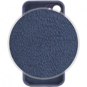 Чохол Silicone Case Full Camera Protective (AA) NO LOGO для Apple iPhone 12 (6.1"), Темно-синій / Midnight blue - зображення 3 