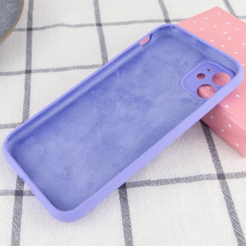 Чехол Silicone Case Full Camera Protective (AA) NO LOGO для Apple iPhone 12 (6.1"), Сиреневый / Dasheen - изображение 1