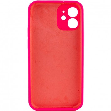 Чохол Silicone Case Full Camera Protective (AA) NO LOGO для iPhone 12 (6.1"), Рожевий / Barbie pink - Чохли для iPhone 12 - зображення 1 