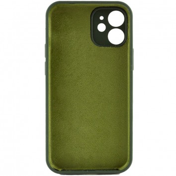 Чехол Silicone Case Full Camera Protective (AA) NO LOGO для Apple iPhone 12 (6.1"), Зеленый / Cyprus Green - Чехлы для iPhone 12 - изображение 1