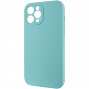 Чохол Silicone Case Full Camera Protective (AA) NO LOGO для Apple iPhone 12 Pro (6.1"), Бірюзовий / Marine Green