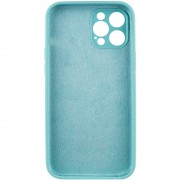 Чохол Silicone Case Full Camera Protective (AA) NO LOGO для Apple iPhone 12 Pro (6.1"), Бірюзовий / Marine Green