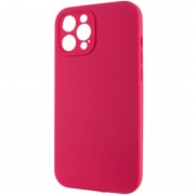 Чохол Silicone Case Full Camera Protective (AA) NO LOGO для Apple iPhone 12 Pro (6.1"), Червоний / Rose Red