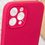 Чохол Silicone Case Full Camera Protective (AA) NO LOGO для Apple iPhone 12 Pro (6.1"), Червоний / Rose Red