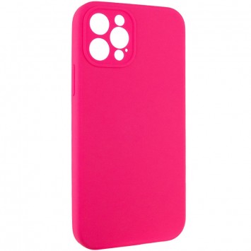 Чохол Silicone Case Full Camera Protective (AA) NO LOGO Apple iPhone 12 Pro (6.1"), Рожевий / Barbie pink - Чохли для iPhone 12 Pro - зображення 1 