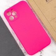 Чохол Silicone Case Full Camera Protective (AA) NO LOGO Apple iPhone 12 Pro (6.1"), Рожевий / Barbie pink