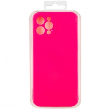 Чохол Silicone Case Full Camera Protective (AA) NO LOGO Apple iPhone 12 Pro (6.1"), Рожевий / Barbie pink - Чохли для iPhone 12 Pro - зображення 5 