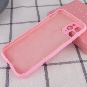 Чехол Silicone Case Full Camera Protective (AA) NO LOGO для Apple iPhone 12 Pro (6.1"), Розовый / Light pink