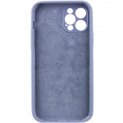 Чохол Silicone Case Full Camera Protective (AA) NO LOGO для Apple iPhone 12 Pro (6.1"), Сірий / Lavender Gray