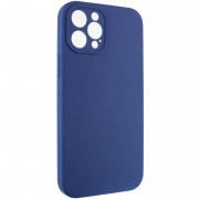 Чехол Silicone Case Full Camera Protective (AA) NO LOGO для Apple iPhone 12 Pro (6.1"), Синий / Deep navy