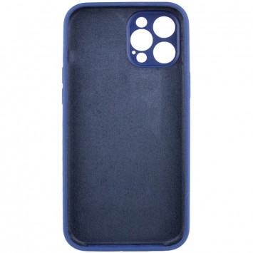 Чехол Silicone Case Full Camera Protective (AA) NO LOGO для Apple iPhone 12 Pro (6.1"), Синий / Deep navy - изображение 3