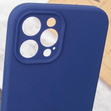 Чехол Silicone Case Full Camera Protective (AA) NO LOGO для Apple iPhone 12 Pro (6.1"), Синий / Deep navy - изображение 5