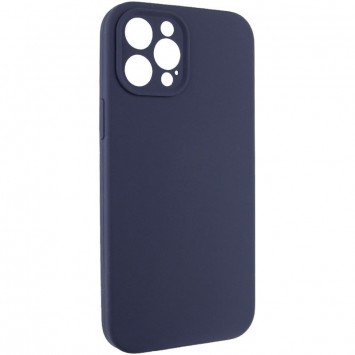 Чехол Silicone Case Full Camera Protective (AA) NO LOGO для Apple iPhone 12 Pro (6.1"), Темно-синий / Midnight blue - Чехлы для iPhone 12 Pro - изображение 1