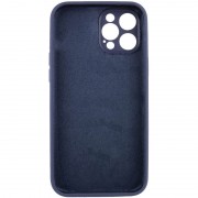 Чехол Silicone Case Full Camera Protective (AA) NO LOGO для Apple iPhone 12 Pro (6.1"), Темно-синий / Midnight blue
