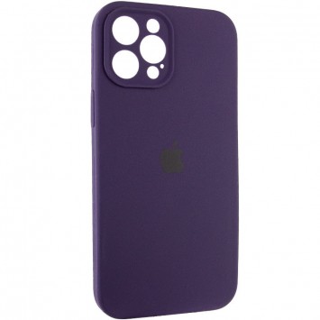 Чехол Silicone Case Full Camera Protective (AA) NO LOGO для Apple iPhone 12 Pro (6.1"), Фиолетовый / Elderberry - Чехлы для iPhone 12 Pro - изображение 1
