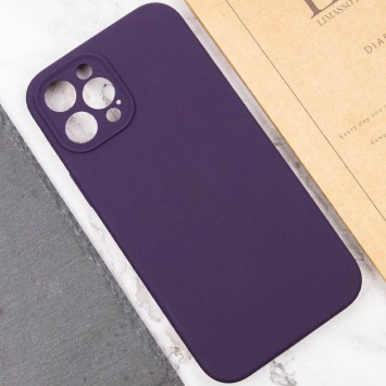 Чехол Silicone Case Full Camera Protective (AA) NO LOGO для Apple iPhone 12 Pro (6.1"), Фиолетовый / Elderberry - Чехлы для iPhone 12 Pro - изображение 4