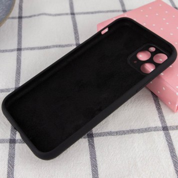 Чохол Silicone Case Full Camera Protective (AA) NO LOGO для Apple iPhone 12 Pro (6.1"), Чорний / Black - Чохли для iPhone 12 Pro - зображення 1 