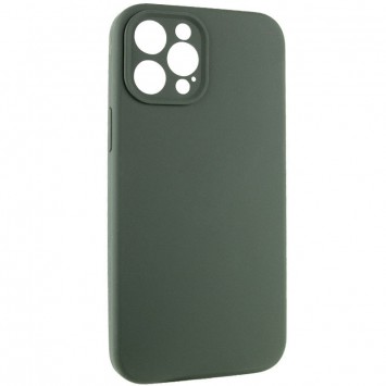 Чехол Silicone Case Full Camera Protective (AA) NO LOGO для Apple iPhone 12 Pro Max (6.7"), Зеленый / Cyprus Green - Чехлы для iPhone 12 Pro Max - изображение 1