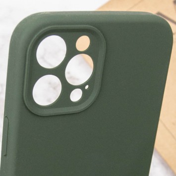 Чехол Silicone Case Full Camera Protective (AA) NO LOGO для Apple iPhone 12 Pro Max (6.7"), Зеленый / Cyprus Green - Чехлы для iPhone 12 Pro Max - изображение 5