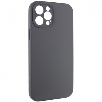 Чехол Silicone Case Full Camera Protective (AA) NO LOGO для Apple iPhone 12 Pro Max (6.7"), Серый / Dark Gray - Чехлы для iPhone 12 Pro Max - изображение 1