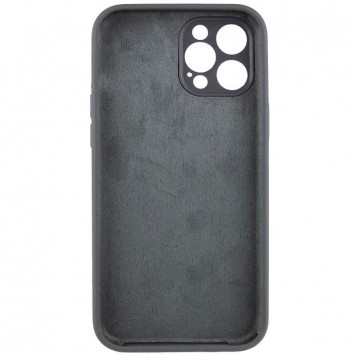 Чехол Silicone Case Full Camera Protective (AA) NO LOGO для Apple iPhone 12 Pro Max (6.7"), Серый / Dark Gray - Чехлы для iPhone 12 Pro Max - изображение 3